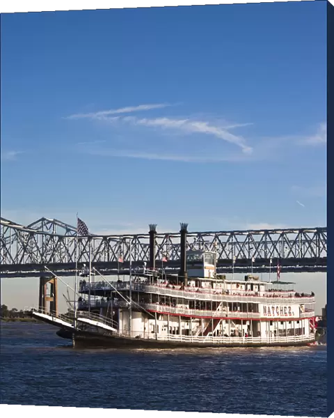 USA, Louisiana, New Orleans, riverboat Natchez on the Mississippi River