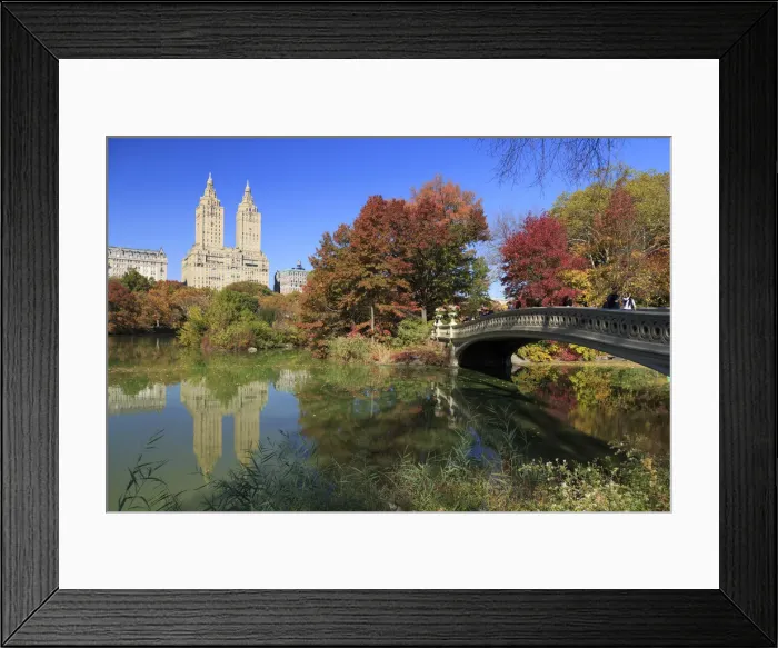 Framed Print : USA, New York City, Manhattan, Central Park, Bow Bridge Framed Print : USA, New York City, Manhattan, Central Park, Bow Bridge