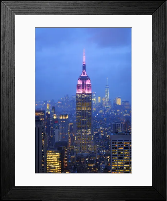 Framed Print : USA, New York, New York City, Empire State Building and Midtown Manhattan Skyline Framed Print : USA, New York, New York City, Empire State Building and Midtown Manhattan Skyline