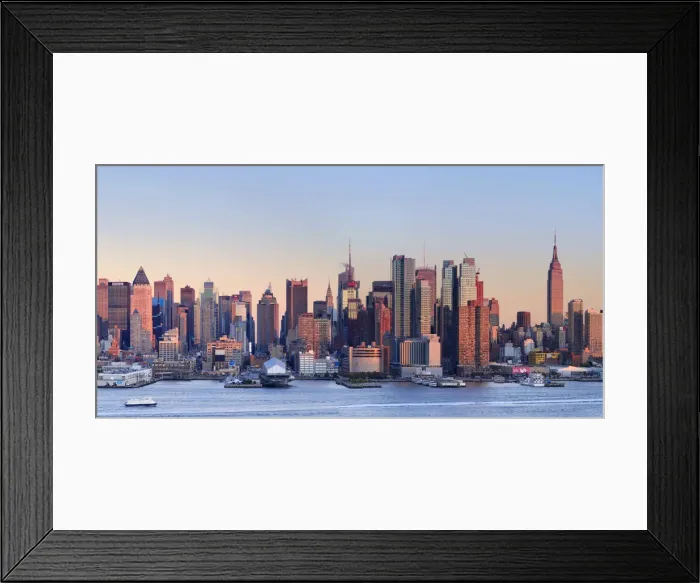 Framed Print : USA, New York, New York City, Manhattan Skyline from New Jersey Framed Print : USA, New York, New York City, Manhattan Skyline from New Jersey