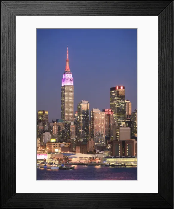 Framed Print : USA, New York, New York City, Manhattan Skyline from New Jersey Framed Print : USA, New York, New York City, Manhattan Skyline from New Jersey