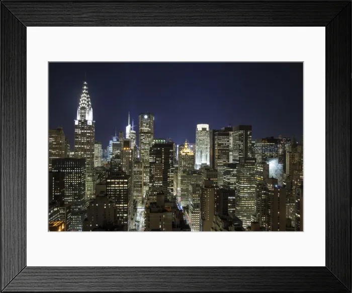 Framed Print : Midtown skyline with Chrysler Building and Empire State Building, Manhattan, New York Framed Print : Midtown skyline with Chrysler Building and Empire State Building, Manhattan, New York