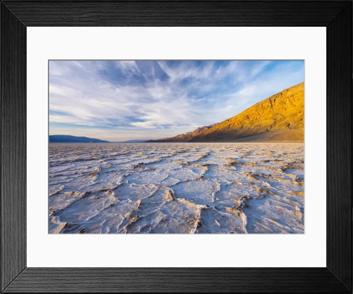 Framed Print : USA, California, Death Valley National Park, Badwater Basin, lowest point in North Framed Print : USA, California, Death Valley National Park, Badwater Basin, lowest point in North