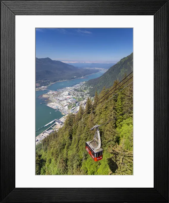 Framed Print : USA, Alaska, Juneau, Mount Roberts Tramway Framed Print : USA, Alaska, Juneau, Mount Roberts Tramway