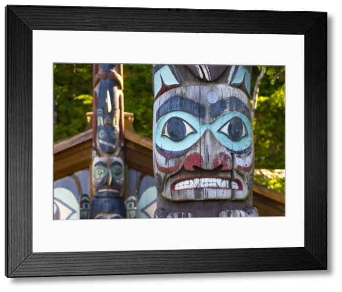 Framed Print : USA, Alaska, Ketchikan, Totem Bight National Historic Park Framed Print : USA, Alaska, Ketchikan, Totem Bight National Historic Park