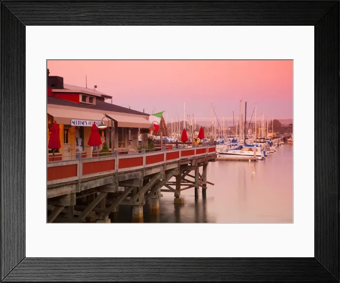 Framed Print : USA, California, Monterey, Old Fishermans Wharf Framed Print : USA, California, Monterey, Old Fishermans Wharf
