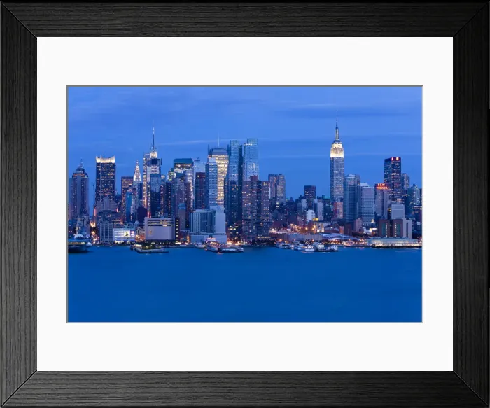 Framed Print : USA, New York City, Midtown Manhattan Skyline Across Hudson River Framed Print : USA, New York City, Midtown Manhattan Skyline Across Hudson River