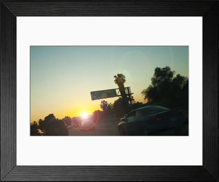 Framed Print : USA, California, Los Angeles, Route 101 Framed Print : USA, California, Los Angeles, Route 101