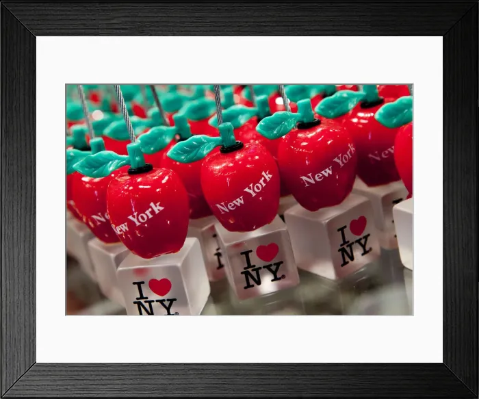 Framed Print : USA, New York City, Manhattan, Tourist souvenirs for sale
