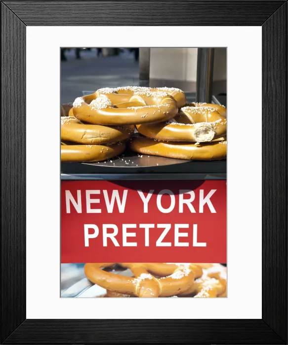 Framed Print : USA, New York City, Manhattan, Pretzels for sale on Fifth Avenue Framed Print : USA, New York City, Manhattan, Pretzels for sale on Fifth Avenue