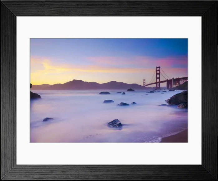 Framed Print : USA, California, San Francisco, Golden Gate Bridge from Marshall Beach Framed Print : USA, California, San Francisco, Golden Gate Bridge from Marshall Beach