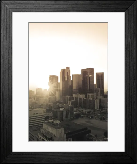Framed Print : USA, California, Los Angeles, Skyline of Downtown Los Angeles Framed Print : USA, California, Los Angeles, Skyline of Downtown Los Angeles