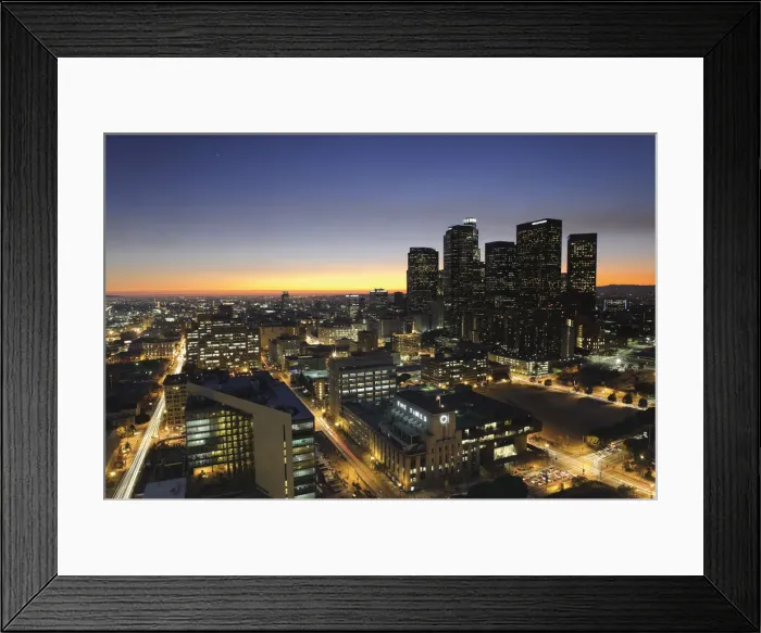 Framed Print : USA, California, Los Angeles, Skyline of Downtown Los Angeles Framed Print : USA, California, Los Angeles, Skyline of Downtown Los Angeles