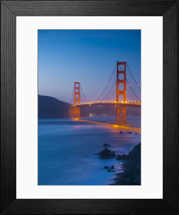 Framed Print : USA, California, San Francisco, Golden Gate Bridge from Marshall Beach Framed Print : USA, California, San Francisco, Golden Gate Bridge from Marshall Beach