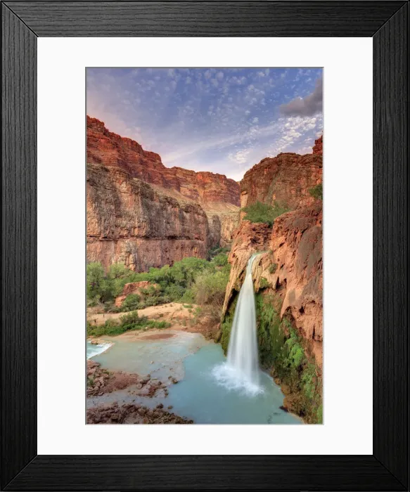 Framed Print : USA, Arizona, Gran Canyon, Havasu Canyon (Hualapai Reservation), Havasu Falls Framed Print : USA, Arizona, Gran Canyon, Havasu Canyon (Hualapai Reservation), Havasu Falls