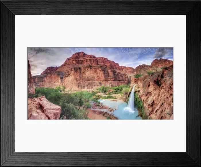 Framed Print : USA, Arizona, Gran Canyon, Havasu Canyon (Hualapai Reservation), Havasu Falls Framed Print : USA, Arizona, Gran Canyon, Havasu Canyon (Hualapai Reservation), Havasu Falls