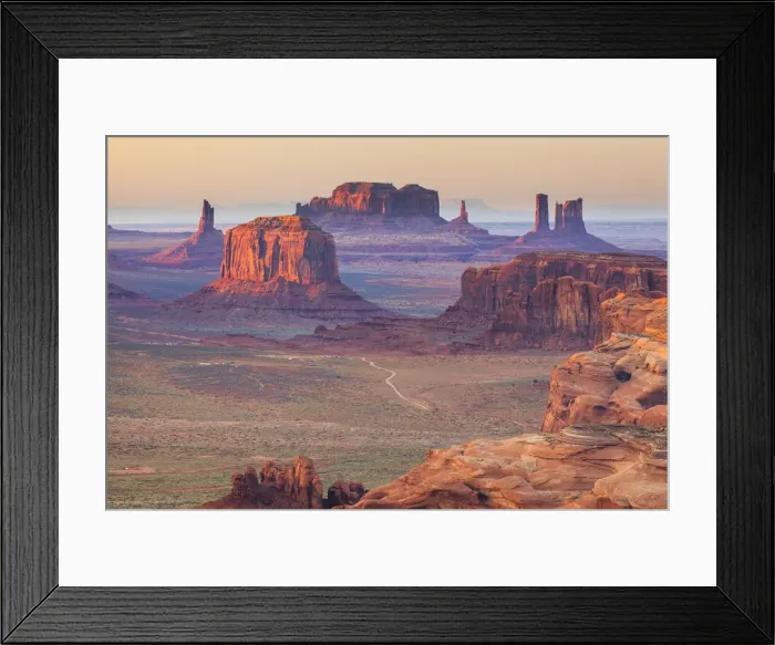 Framed Print : USA, Arizona, View over Monument Valley from the top of Hunts Mesa Framed Print : USA, Arizona, View over Monument Valley from the top of Hunts Mesa