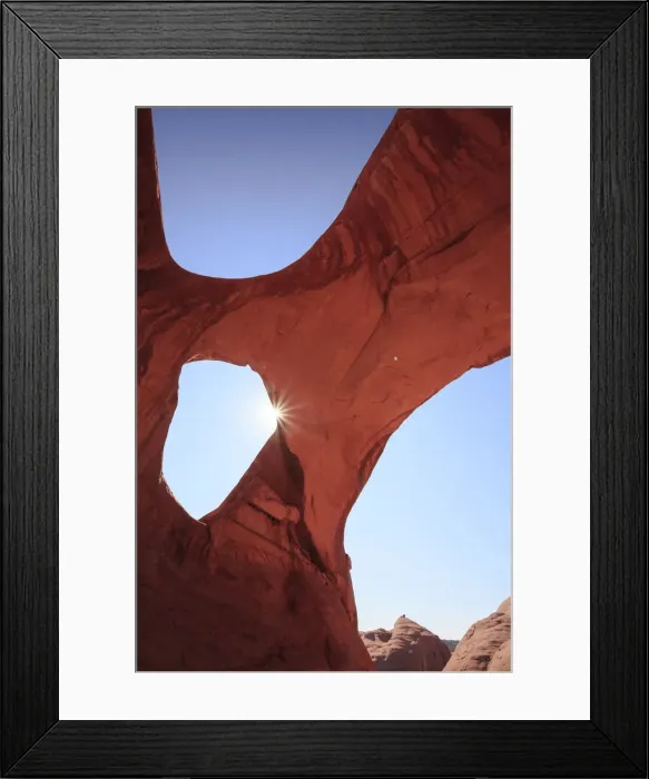 Framed Print : USA, Arizona, Monument Valley, Double Arch Framed Print : USA, Arizona, Monument Valley, Double Arch