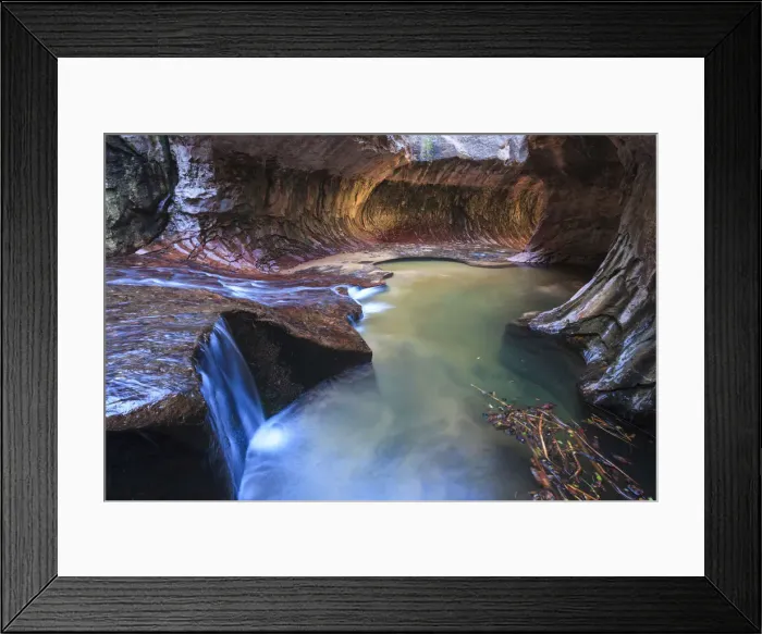 Framed Print : USA, Utah, Zion Canyon National Park, The Subway Framed Print : USA, Utah, Zion Canyon National Park, The Subway