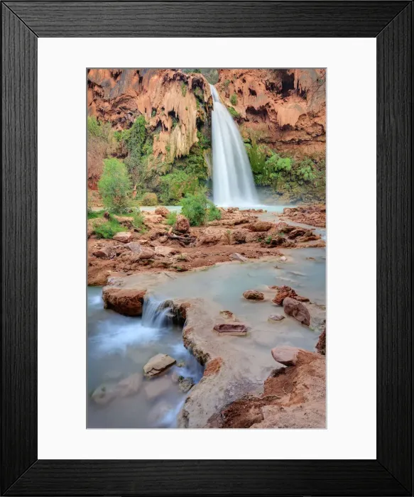 Framed Print : USA, Arizona, Gran Canyon, Havasu Canyon (Hualapai Reservation), Havasu Falls Framed Print : USA, Arizona, Gran Canyon, Havasu Canyon (Hualapai Reservation), Havasu Falls