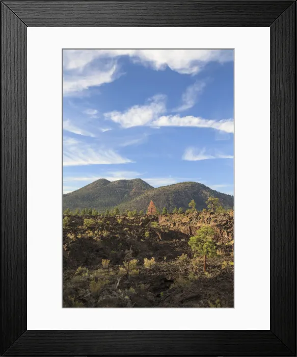 Framed Print : USA, Arizona, Flagstaff, Sunset Crater National Monument, Cinder Cones and Volcanic Framed Print : USA, Arizona, Flagstaff, Sunset Crater National Monument, Cinder Cones and Volcanic