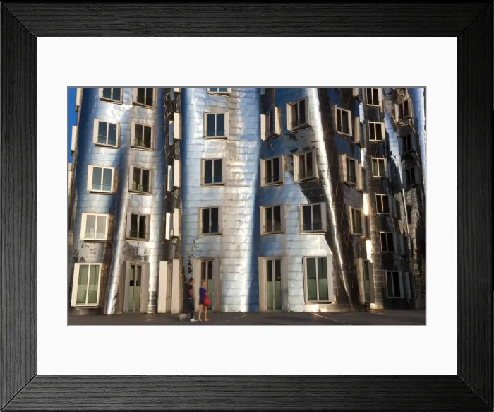 Framed Print : The Neuer Zollhof building by Frank Gehry at the Medienhafen or Media Harbour, Dusseldorf