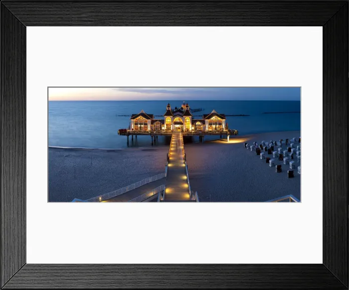 Framed Print : Pier at Sellin, Rugen Island, Baltic coast, Mecklenburg-Western Pomerania, Germany Framed Print : Pier at Sellin, Rugen Island, Baltic coast, Mecklenburg-Western Pomerania, Germany