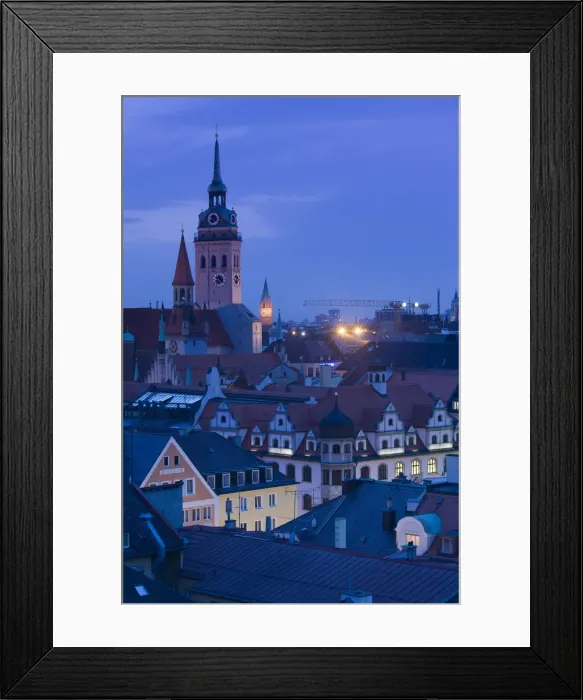 Framed Print : Germany, Bayern / Bavaria, Munich, St. Peter church Framed Print : Germany, Bayern / Bavaria, Munich, St. Peter church