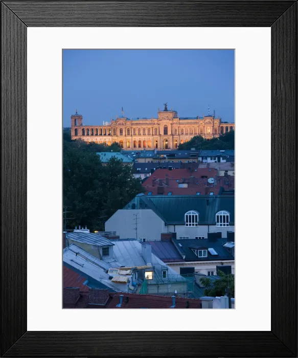 Framed Print : Germany, Bayern  /  Bavaria, Munich, Maximilianeum, Bavarian Parliament Building