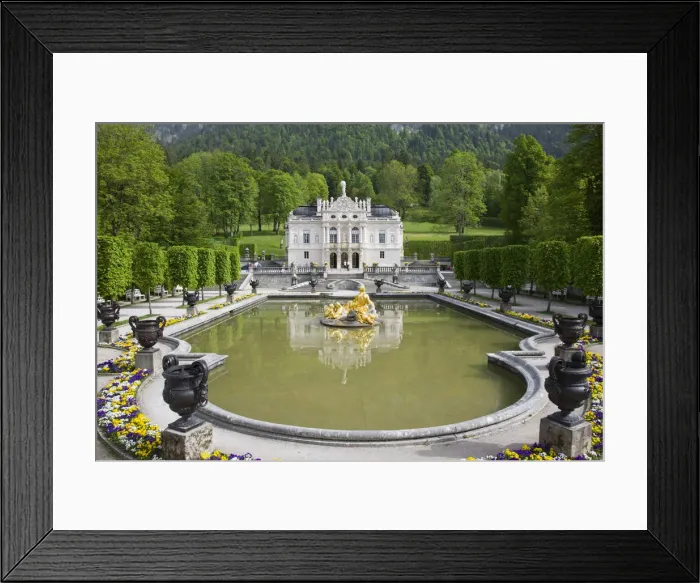 Framed Print : Germany, Bayern / Bavaria, Linderhof, Schloss Linderhof Framed Print : Germany, Bayern / Bavaria, Linderhof, Schloss Linderhof