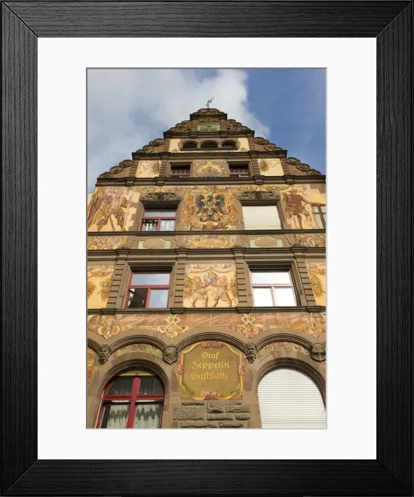 Framed Print : Germany, Baden-Wurttemberg, Lake Constance Area, Konstanz, Graf Zeppelin Hotel