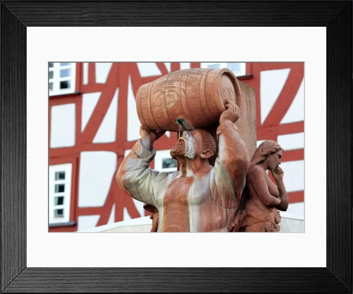 Framed Print : Monument on town square, Limburg an der Lahn, Hesse, Germany Framed Print : Monument on town square, Limburg an der Lahn, Hesse, Germany