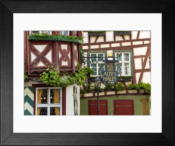 Framed Print : The Altes Haus (Old House), Bacharach, Rhine Valley, Germany Framed Print : The Altes Haus (Old House), Bacharach, Rhine Valley, Germany