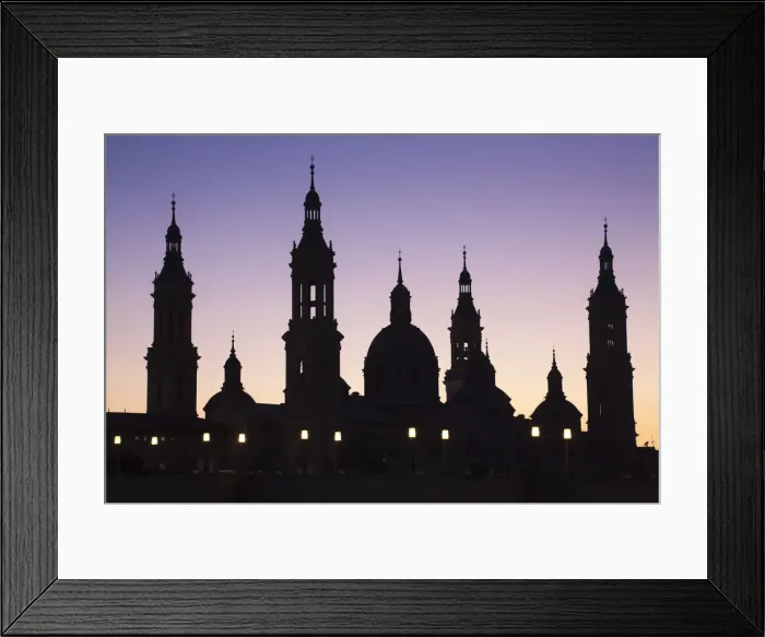 Framed Print : Spain, Aragon Region, Zaragoza Province, Zaragoza, Basilica de Nuestra Senora de Pilar Framed Print : Spain, Aragon Region, Zaragoza Province, Zaragoza, Basilica de Nuestra Senora de Pilar
