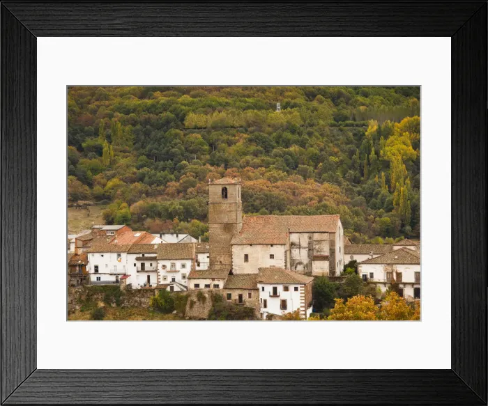 Framed Print : Spain, Castilla y Leon Region, Salamanca Province, Bejar, elevated town and church view Framed Print : Spain, Castilla y Leon Region, Salamanca Province, Bejar, elevated town and church view