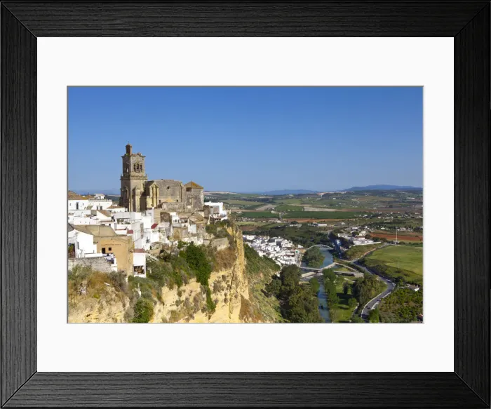 Framed Print : Church of San Pedro & the surounding countryside, Arcos De la Fontera, Cadiz Province Framed Print : Church of San Pedro & the surounding countryside, Arcos De la Fontera, Cadiz Province