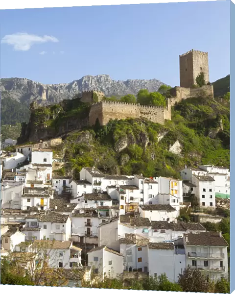 The Moorish Yedra Castle overlooking the picturesque village of Cazorla, Cazorla