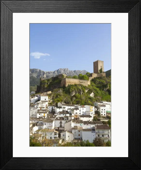 Framed Print : The Moorish Yedra Castle overlooking the picturesque village of Cazorla, Cazorla