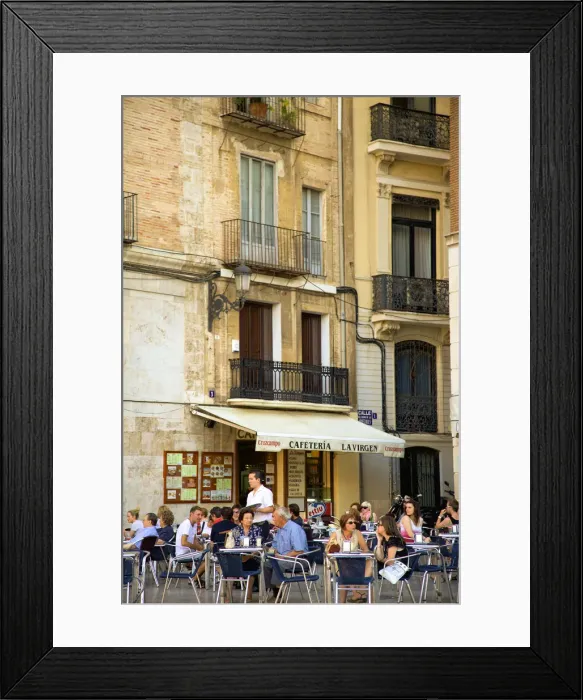 Framed Print : Street Cafe, Valencia, Spain Framed Print : Street Cafe, Valencia, Spain