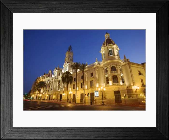 Framed Print : Town Hall, Plaza del Ayuntamiento, Valencia, Spain Framed Print : Town Hall, Plaza del Ayuntamiento, Valencia, Spain