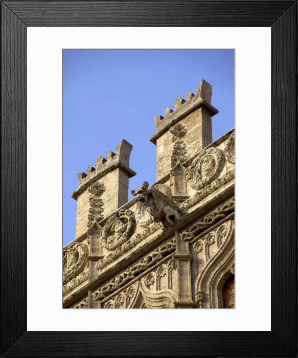 Framed Print : Detail of La Lonja de la Seda, Valencia, Spain Framed Print : Detail of La Lonja de la Seda, Valencia, Spain