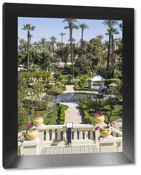 Egypt, Luxor, Garden at the The Winter Palace Hotel