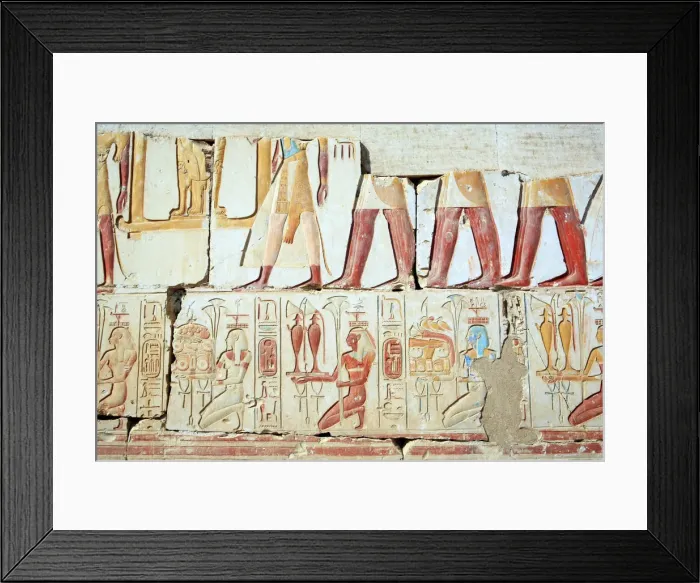 Framed Print : Ramesses II temple (13th century BC), Abydos, Egypt Framed Print : Ramesses II temple (13th century BC), Abydos, Egypt
