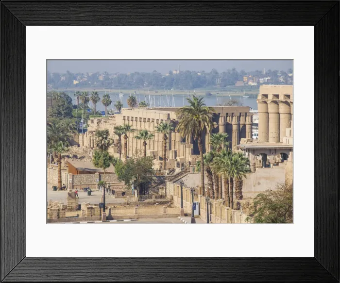 Framed Print : Egypt, Luxor, View of Luxor Temple Framed Print : Egypt, Luxor, View of Luxor Temple