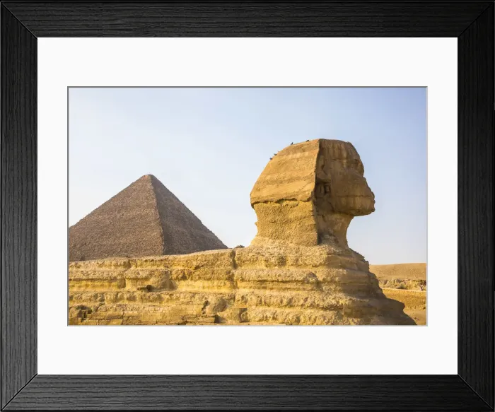 Framed Print : Pyramid of Cheops and the Sphinx, Giza, Cairo, Egypt Framed Print : Pyramid of Cheops and the Sphinx, Giza, Cairo, Egypt