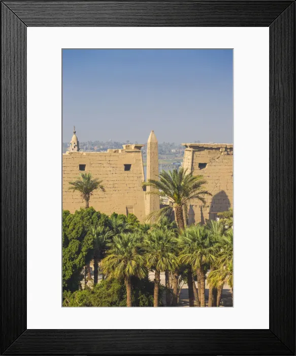 Framed Print : Egypt, Luxor, Luxor Temple, View of Luxor Temple Framed Print : Egypt, Luxor, Luxor Temple, View of Luxor Temple