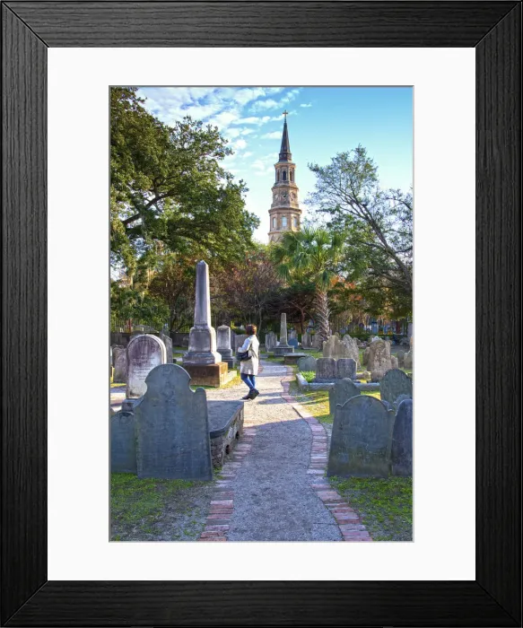 Framed Print : Charleston, South Carolina, Circular Congregational Church Graveyard, Oldest English Framed Print : Charleston, South Carolina, Circular Congregational Church Graveyard, Oldest English