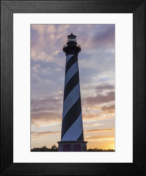 Framed Print : USA, North Carolina, Cape Hatteras National Saeshore, Buxton, Cape Hatteras Lighthouse, b Framed Print : USA, North Carolina, Cape Hatteras National Saeshore, Buxton, Cape Hatteras Lighthouse, b