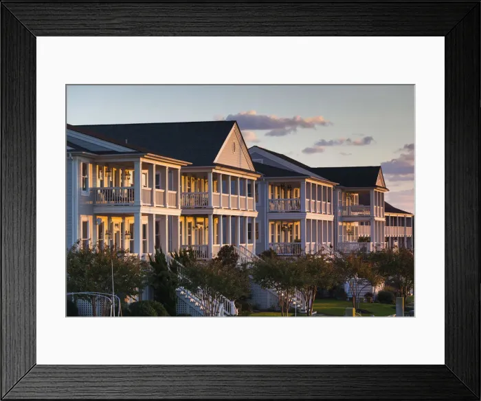 Framed Print : USA, North Carolina, Beaufort, waterfront