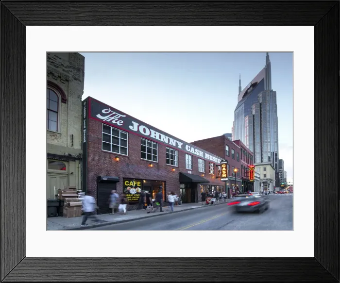 Framed Print : Nashville, Tennessee, The Johnny Cash Museum Framed Print : Nashville, Tennessee, The Johnny Cash Museum